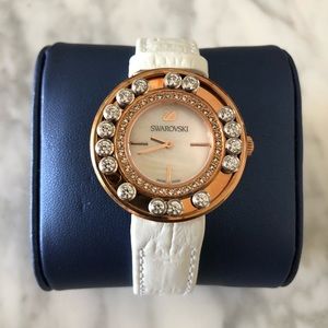 Swarovski Rose Gold Watch with Moveable Crystals